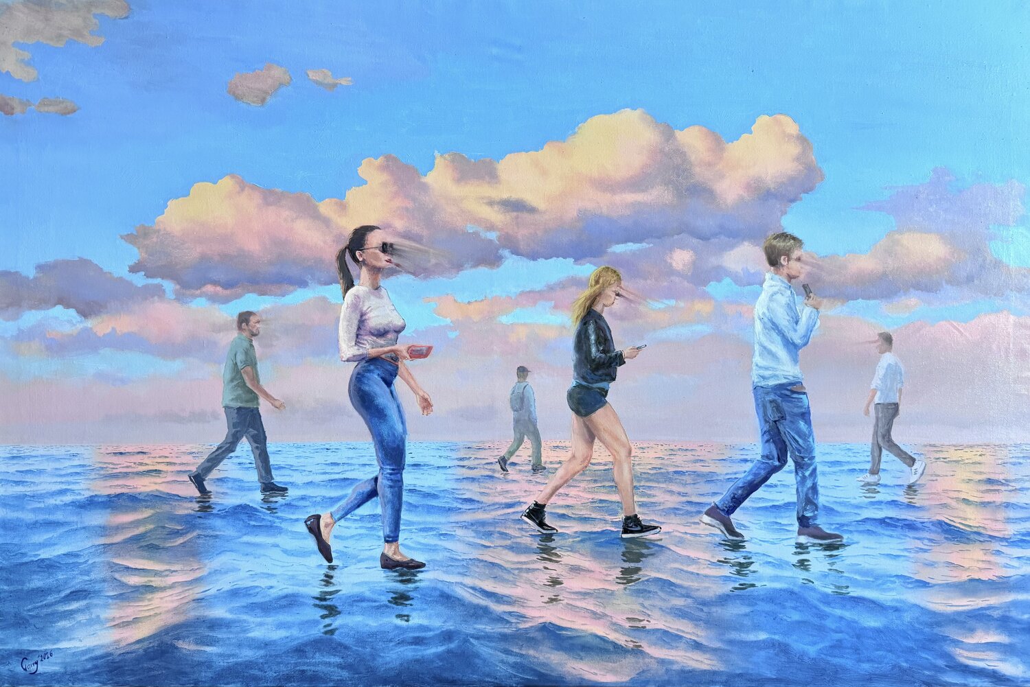 Crossing 07 Garry Arzumanyan Original painting for sale