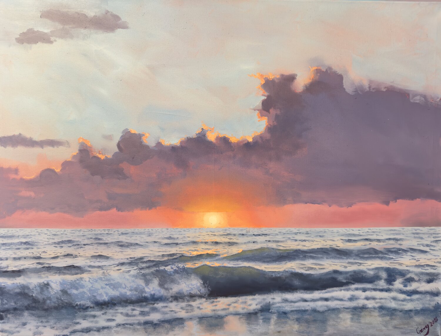 Sunset 23 Garry Arzumanyan Original painting for sale