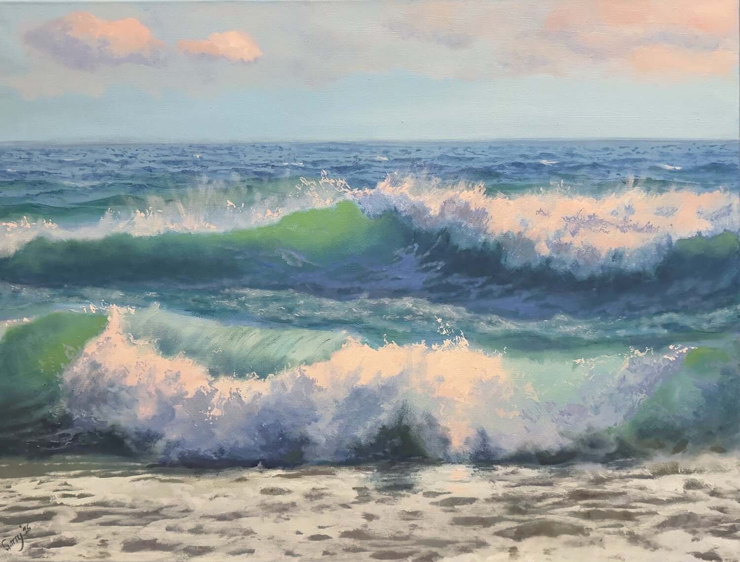 Wave 12 Garry Arzumanyan Original painting for sale