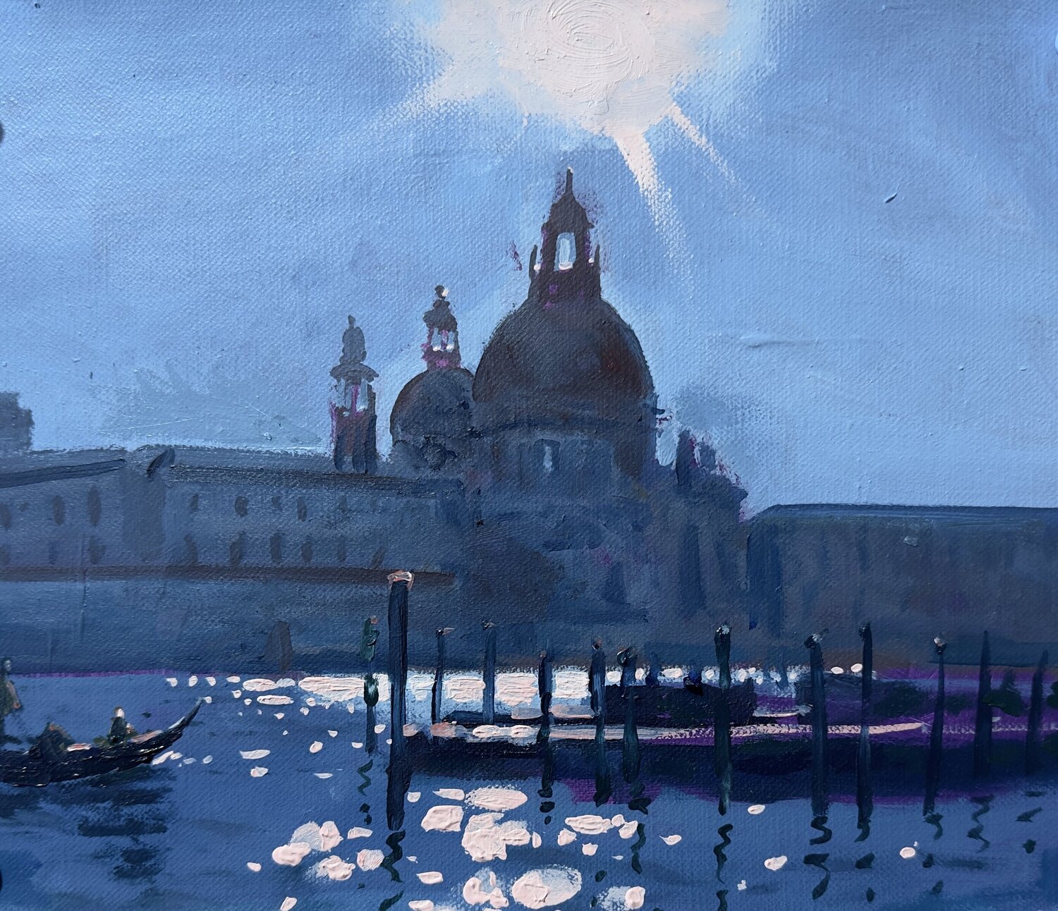 Venice in Silence 01 Garry Arzumanyan Original painting for sale