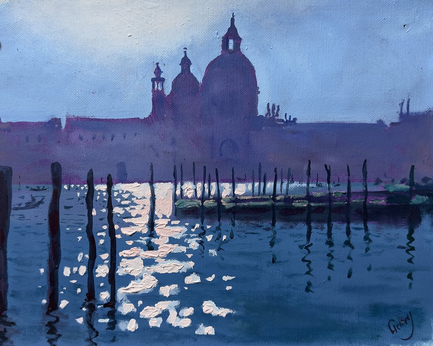 Venice in Silence 02 Garry Arzumanyan Original painting for sale