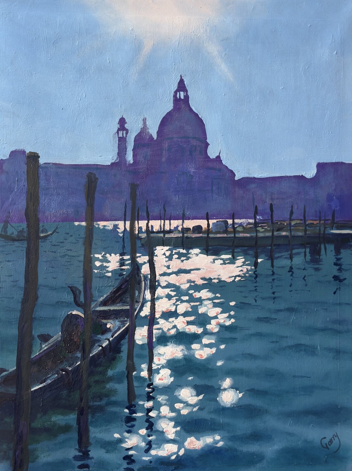 Venice in Silence 03 Garry Arzumanyan Original painting for sale