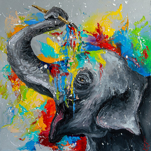Don’t Call Me Grey von Liubov Kuptsova, Malerei kaufen auf Select