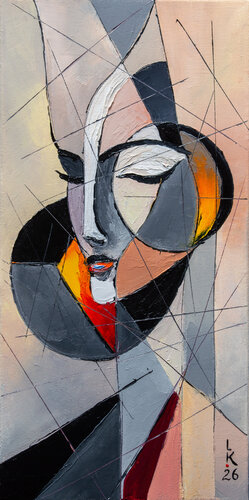 Silent Geometry by Liubov Kuptsova, Painting for Sale on Select