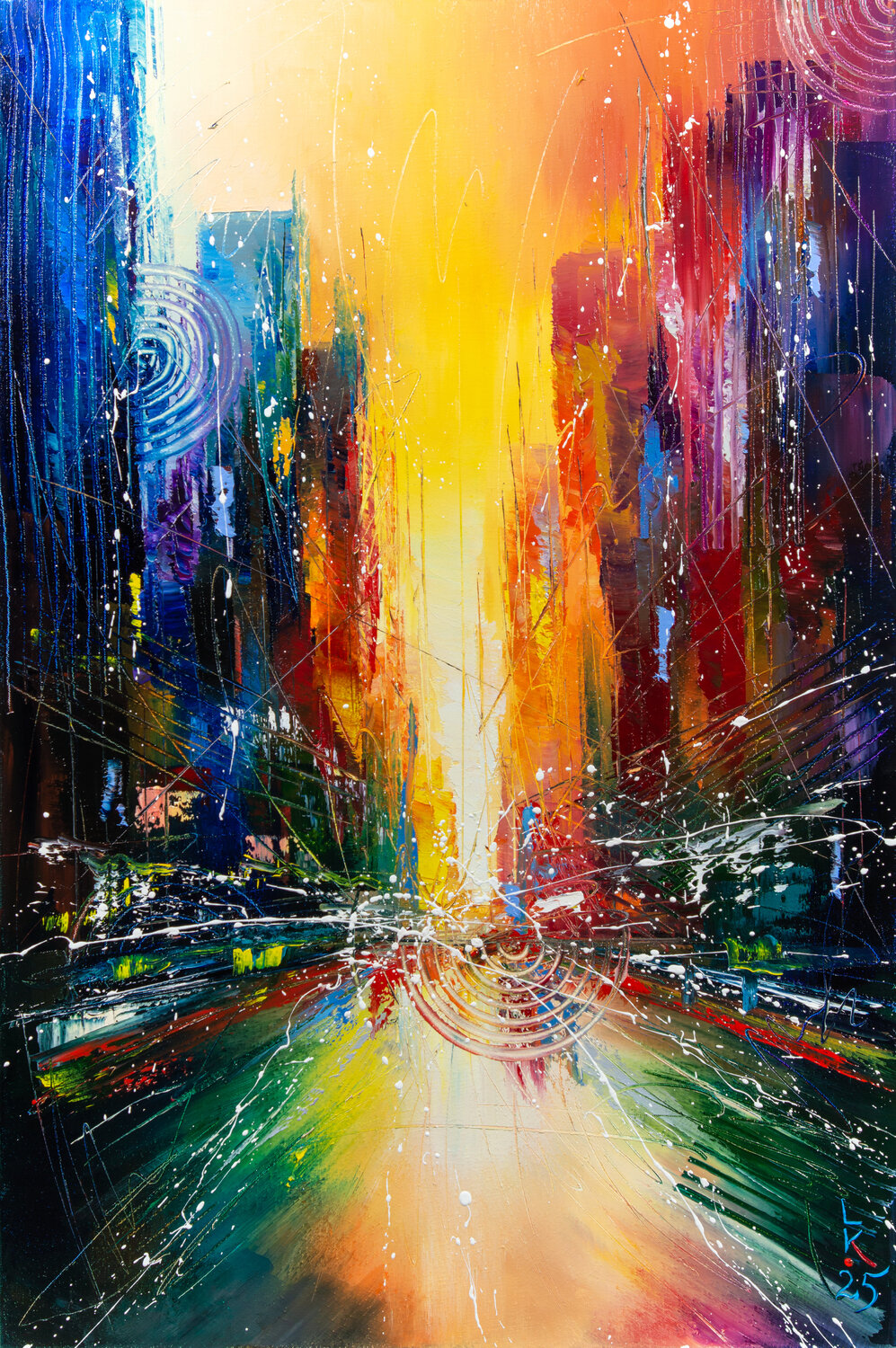 Urban Awakening Liubov Kuptsova Originalgemälde zu verkaufen