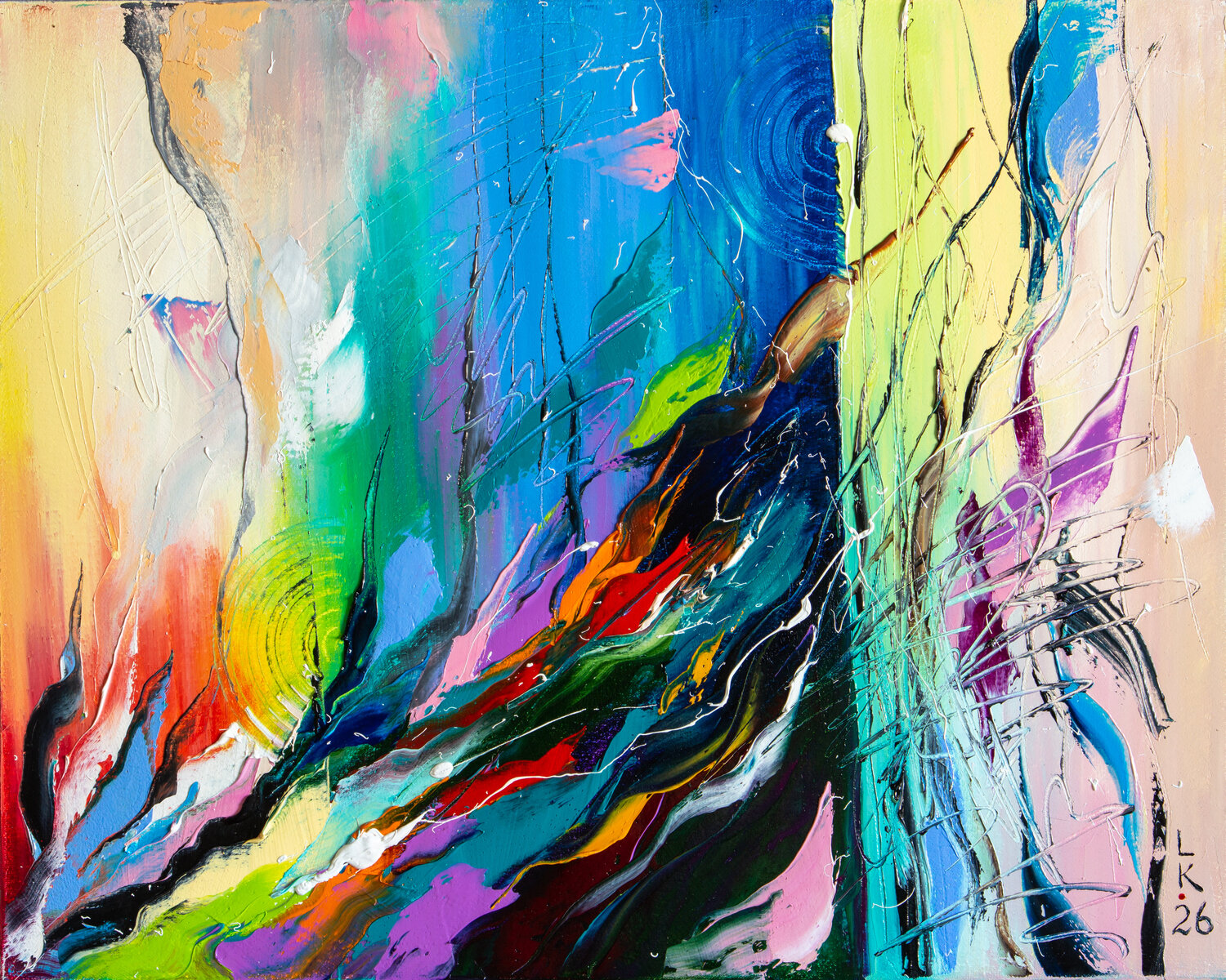 Chromatic Flow Liubov Kuptsova Originalgemälde zu verkaufen
