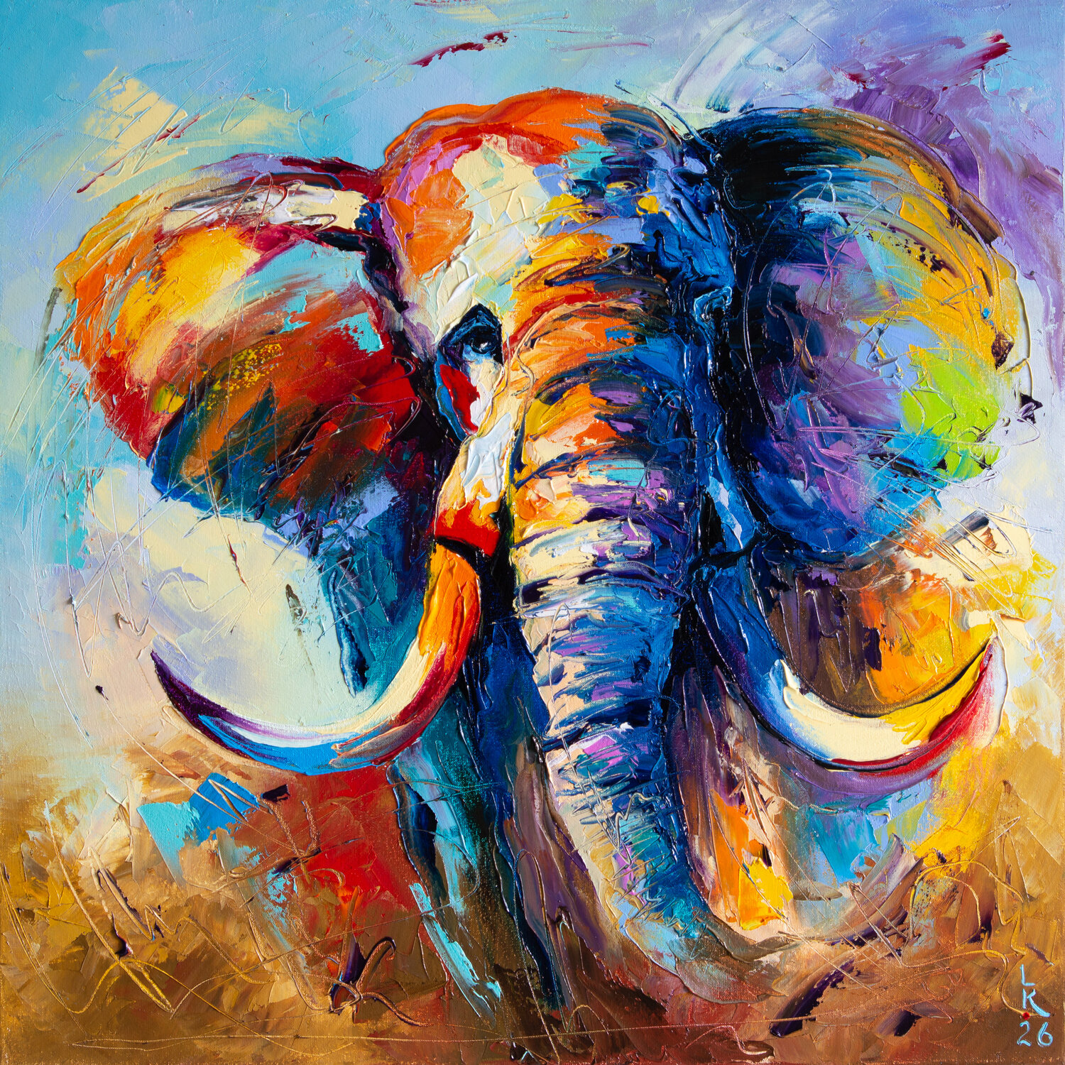 Wild Majesty Liubov Kuptsova Originalgemälde zu verkaufen