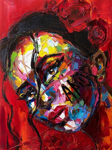 AMOR SALVAJE (Wild Love) by Lina Redford, Painting for Sale on Select