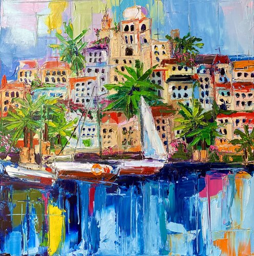 Tale of the Old Town by Lina Redford, Painting for Sale on Select