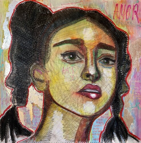 «Amor or Unseen Threads» by Lina Redford, Painting for Sale on Select