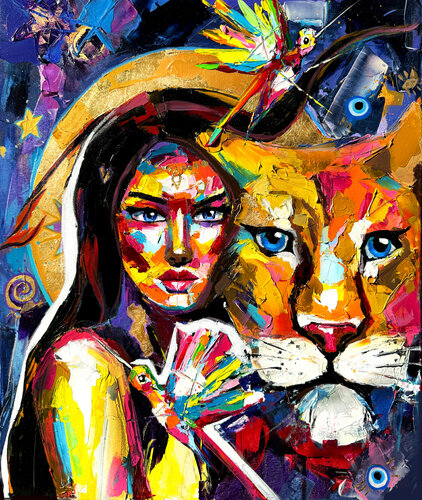 Leo by Lina Redford, Painting for Sale on Select