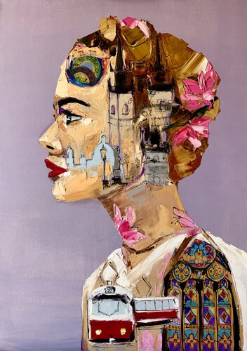 “A THOUSAND SPIRES” by Lina Redford, Painting for Sale on Select