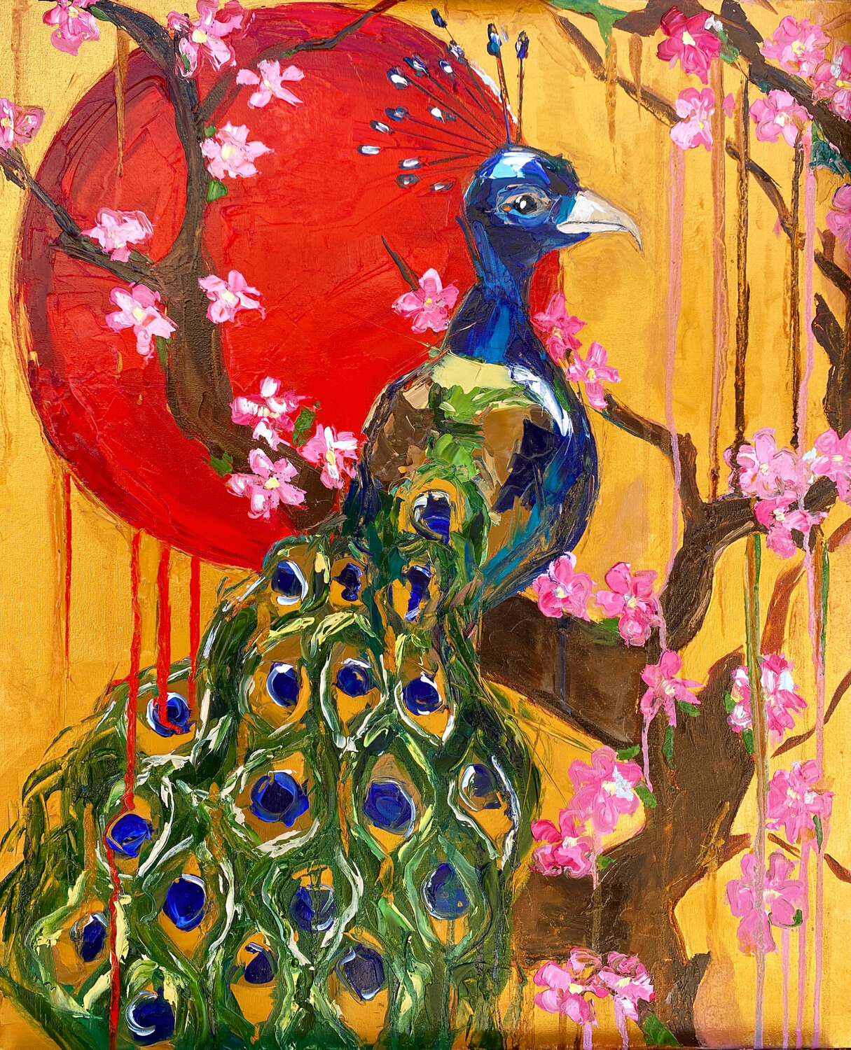 Legend of the Golden Sunrise Lina Redford Original painting for sale
