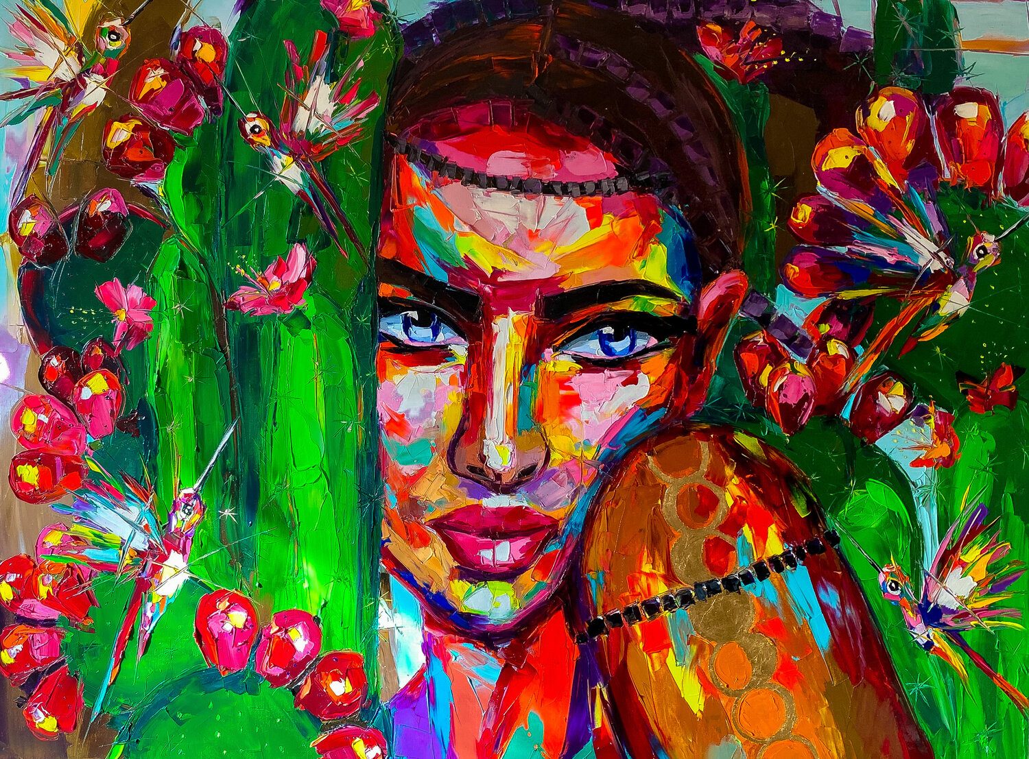 The Legend of Land Calling Lina Redford Original painting for sale