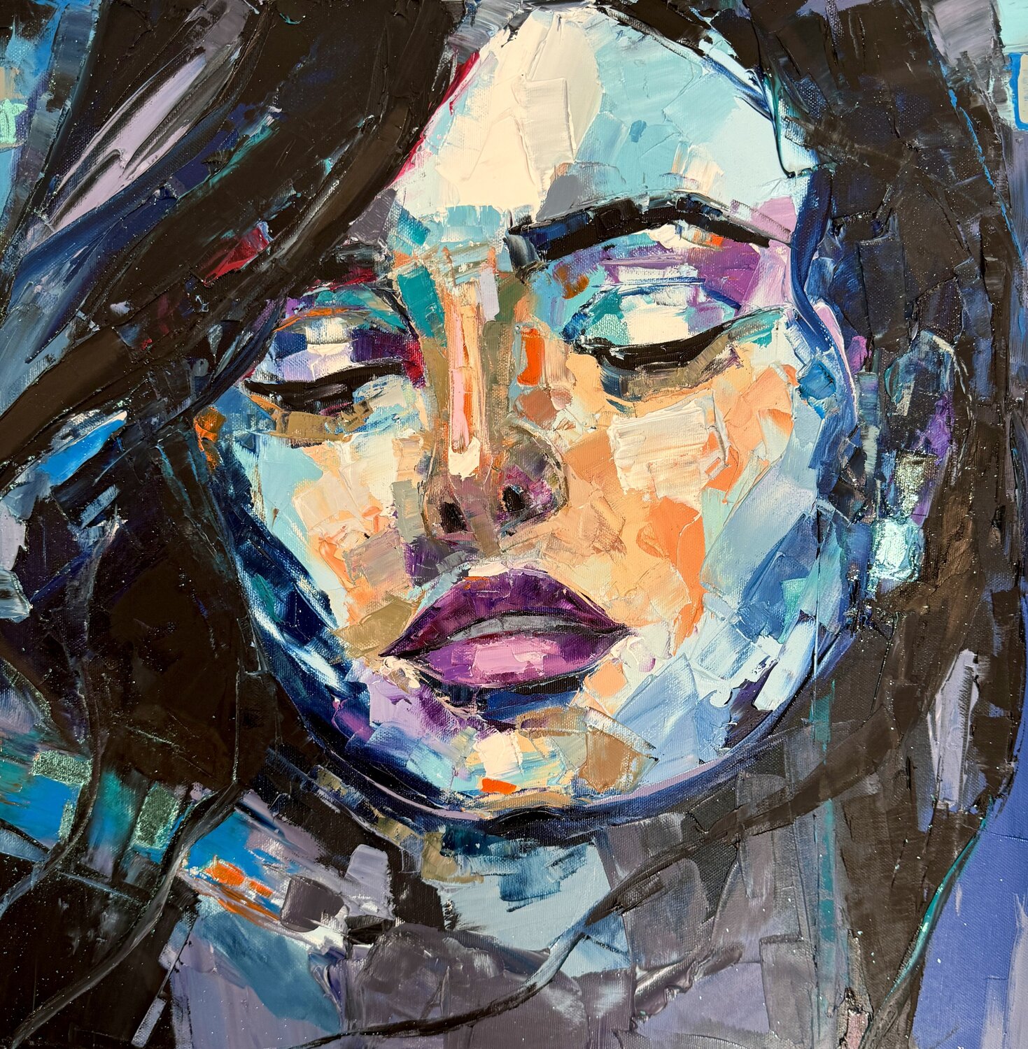 Woman of Timelessness: one who lives outside of time Lina Redford Original painting for sale