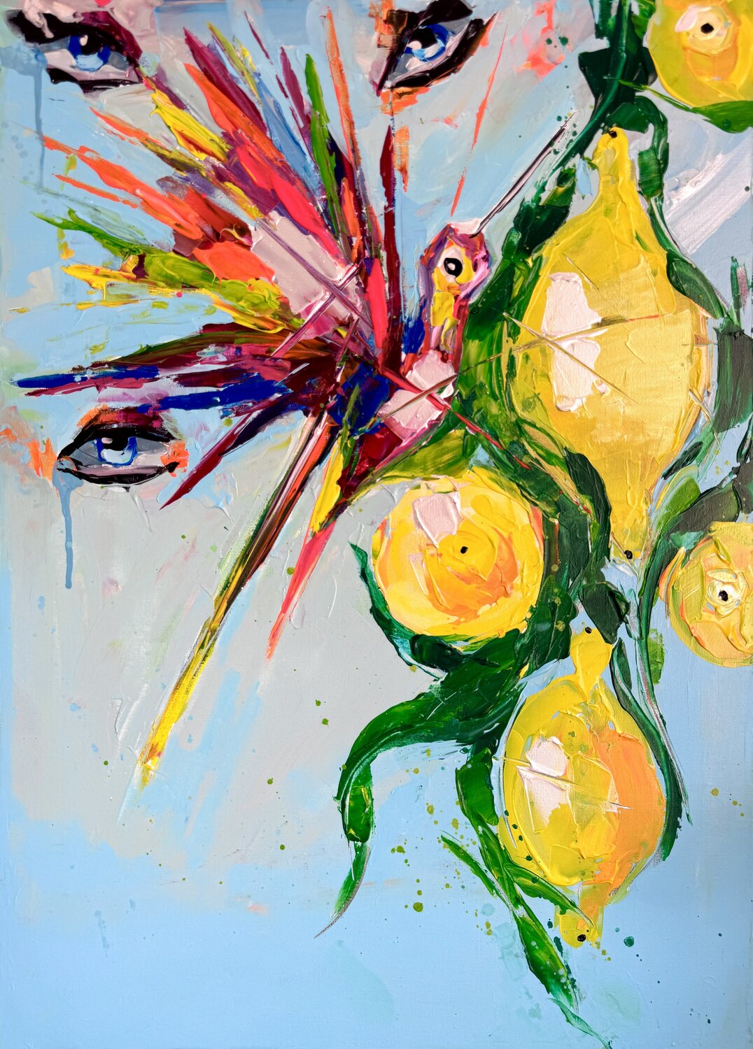 Through the eyes of Joy Lina Redford Original painting for sale