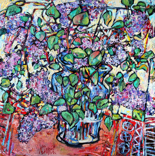 Lilac. by Nicolai Ostapenco (N.Swiristuhi), Painting for Sale on Select