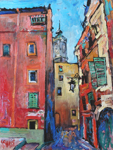 Nice by Nicolai Ostapenco (N.Swiristuhi), Painting for Sale on Select