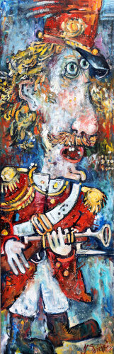 “Papa Guardsman” by Nicolai Ostapenco (N.Swiristuhi), Painting for Sale on Select