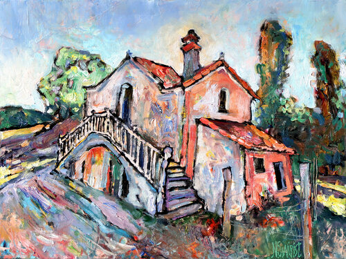 Old house in L'Esterel * by Nicolai Ostapenco (N.Swiristuhi), Painting for Sale on Select