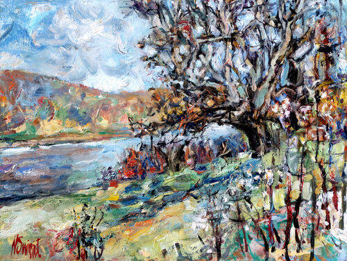 Whisper of branches. by Nicolai Ostapenco (N.Swiristuhi), Painting for Sale on Select