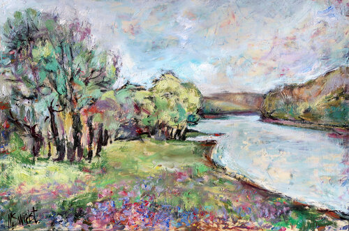 Silver Day by Nicolai Ostapenco (N.Swiristuhi), Painting for Sale on Select