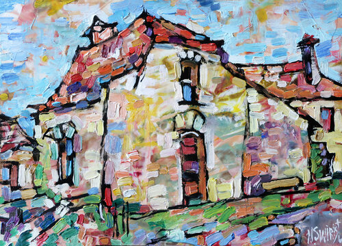 “Warm Walls of Provence” by Nicolai Ostapenco (N.Swiristuhi), Painting for Sale on Select