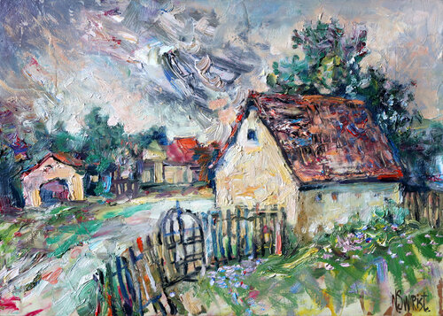 “Before the Storm” by Nicolai Ostapenco (N.Swiristuhi), Painting for Sale on Select