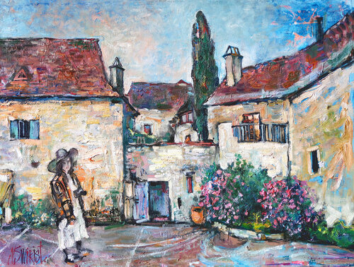 Alice and Beynac-et-Cazenac by Nicolai Ostapenco (N.Swiristuhi), Painting for Sale on Select