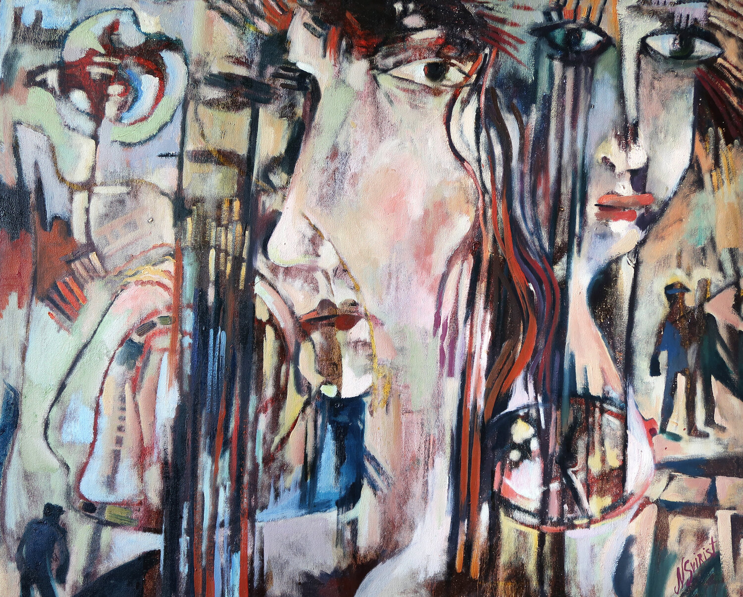 Night treasures. Nicolai Ostapenco (N.Swiristuhi) Original painting for sale
