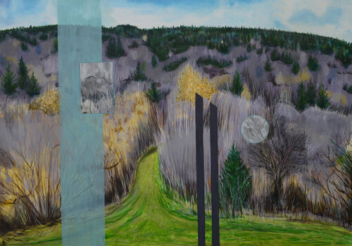 Landscape - Ascent by Ana Markovic, Painting for Sale on Select