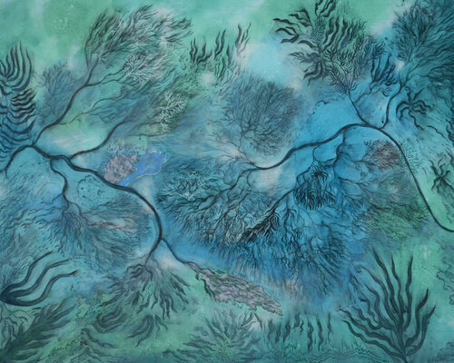 Vita Naturalis Aqua by Ana Markovic, Painting for Sale on Select