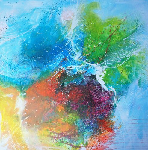Women with Wings - A playful adventure by Carine Van Hee, Painting for Sale on Select