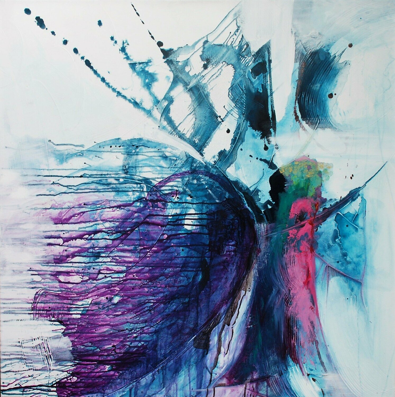 Purposeful Purple #137 Carine Van Hee Original painting for sale