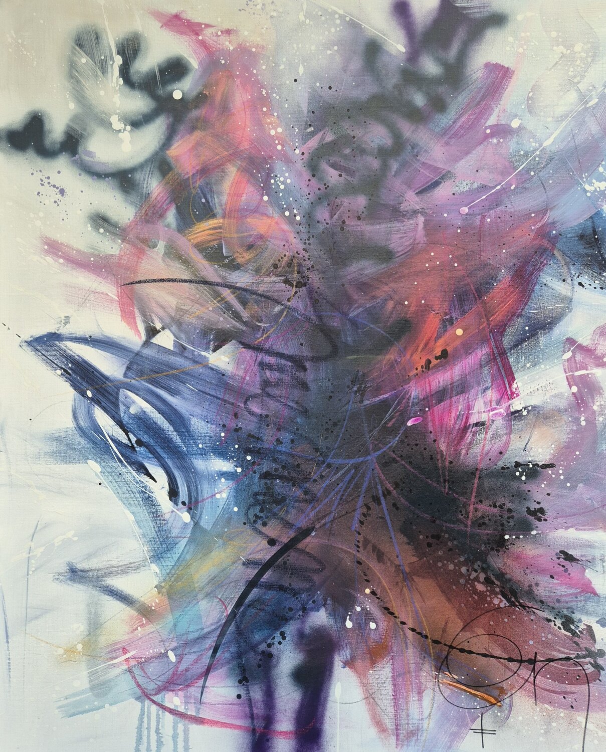EMERGING Carine Van Hee Original painting for sale