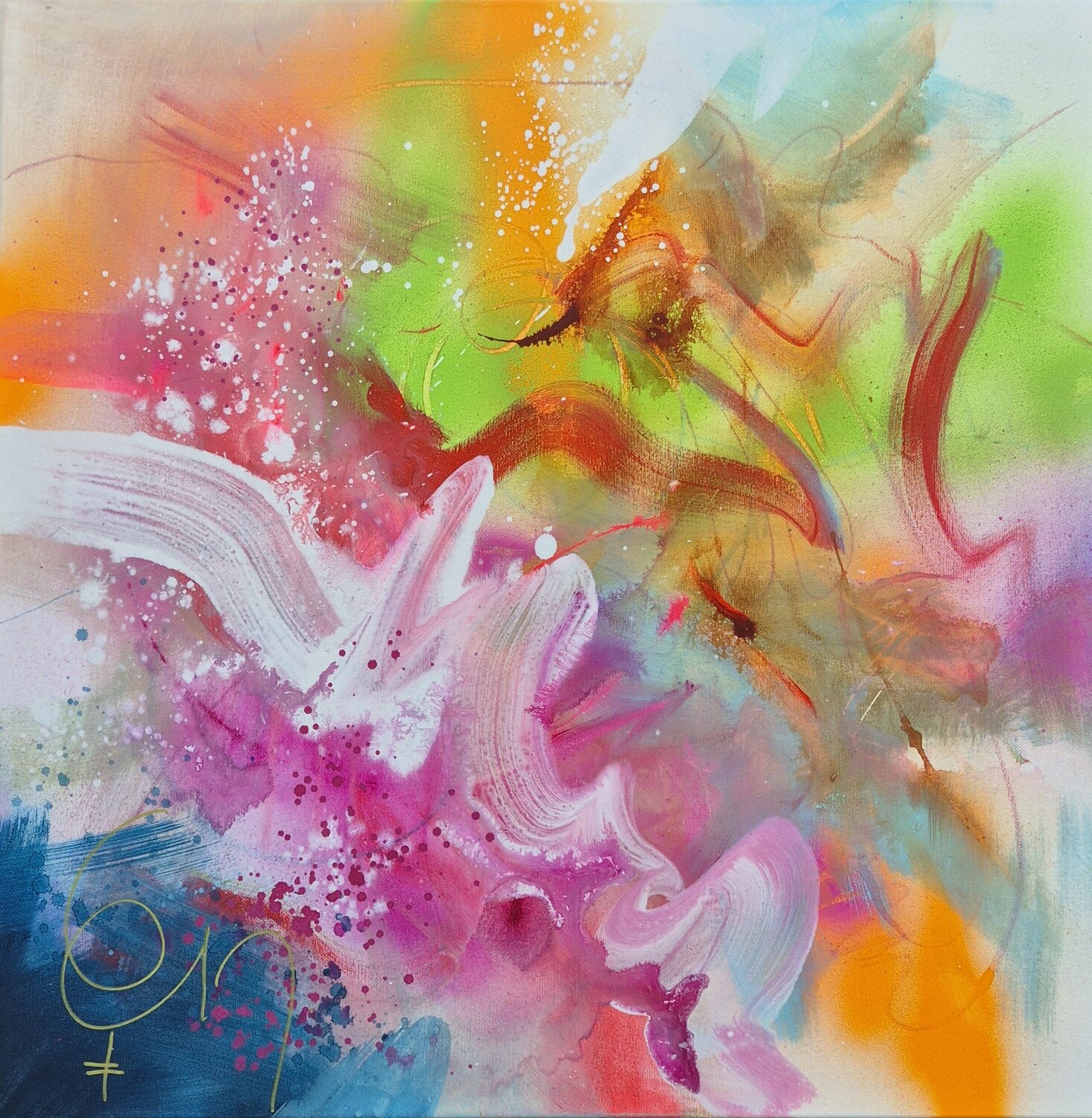 BREATH OF SPRING - 2 Carine Van Hee Original painting for sale