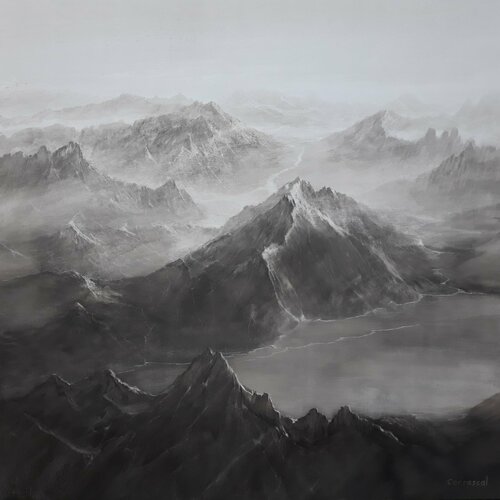 PAISAJE IMPOSIBLE XXVIII by Rafael Carrascal García, Painting for Sale on Select