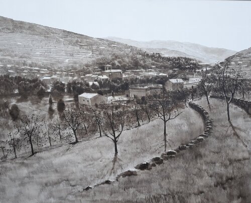 VALLE DEL JERTE by Rafael Carrascal García, Painting for Sale on Select