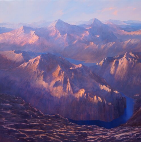 PAISAJE IMPOSIBLE XXXII by Rafael Carrascal García, Painting for Sale on Select