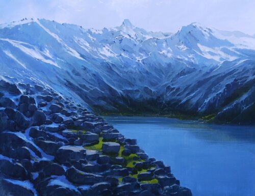 paisaje imposible 34. by Rafael Carrascal García, Painting for Sale on Select