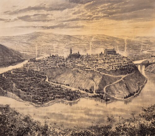 TOLEDO 1519 by Rafael Carrascal García, Painting for Sale on Select