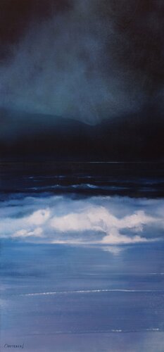 Marina Nocturna V. by Rafael Carrascal García, Painting for Sale on Select
