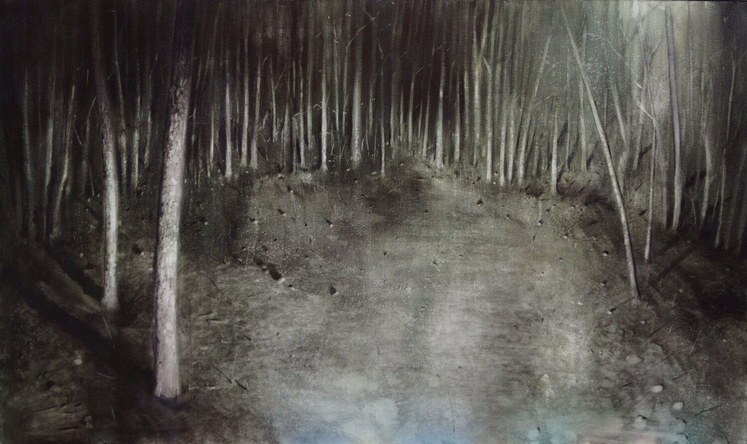 INTERRUPTED DARKNESS Rafael Carrascal García Original painting for sale