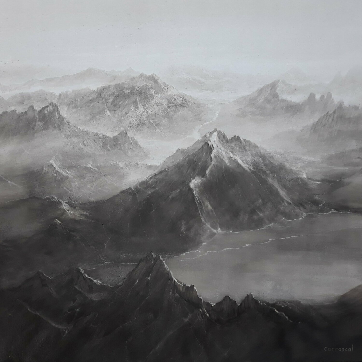 PAISAJE IMPOSIBLE XXVIII Rafael Carrascal García Original painting for sale