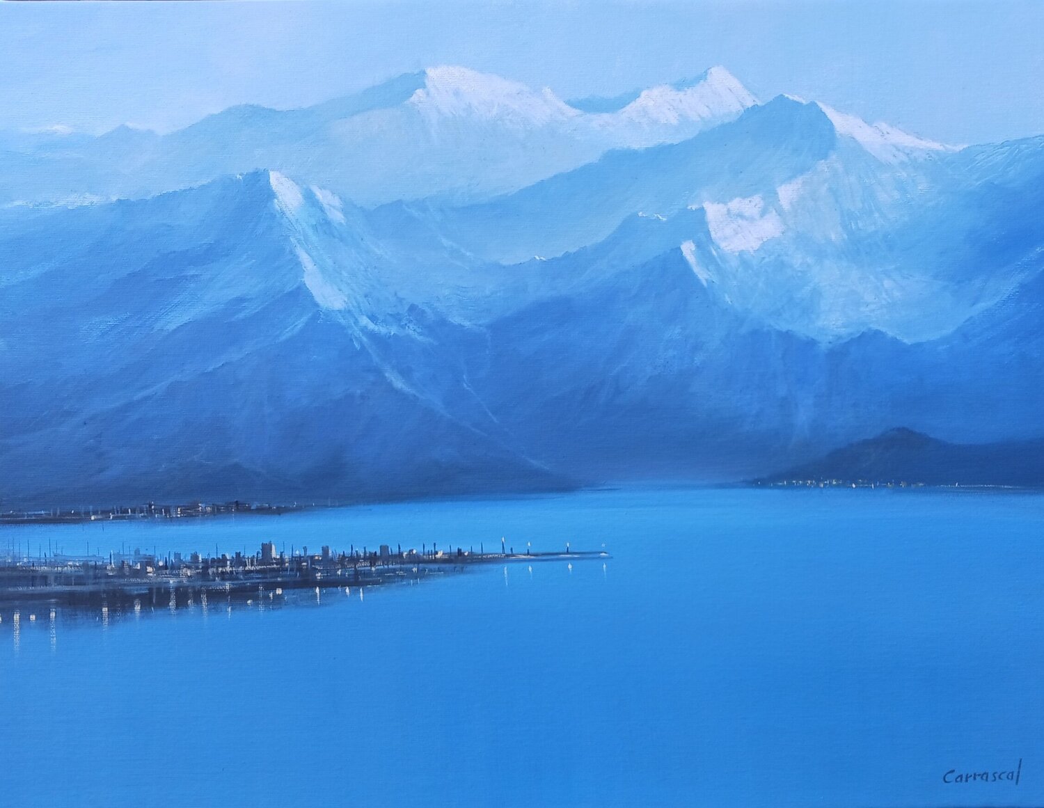 PAISAJE IMPOSIBLE 36 Rafael Carrascal García Original painting for sale