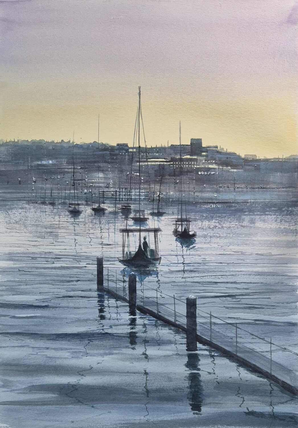 ATARDECER EN OPORTO Rafael Carrascal García Original painting for sale