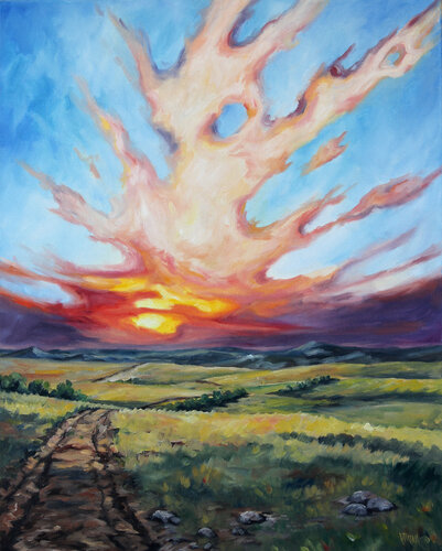 Trail to New Beginnings by Katrina Case, Painting for Sale on Select