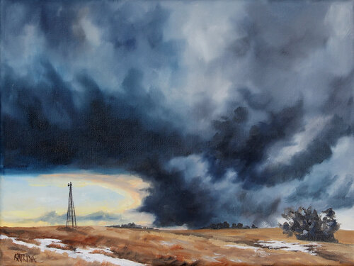 Last of the Winters Snow by Katrina Case, Painting for Sale on Select