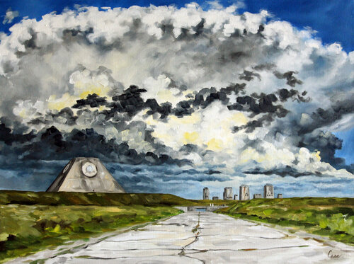 Thunderhead Over Mickelsen's Safeguard by Katrina Case, Painting for Sale on Select