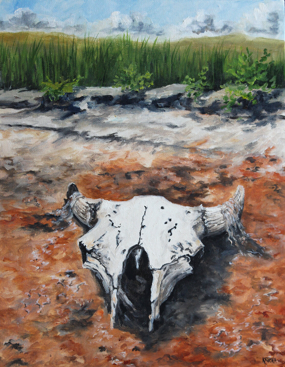 Washichu Katrina Case Original painting for sale